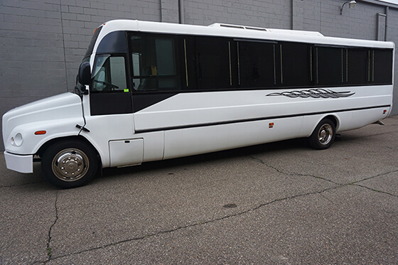 fancy limo bus